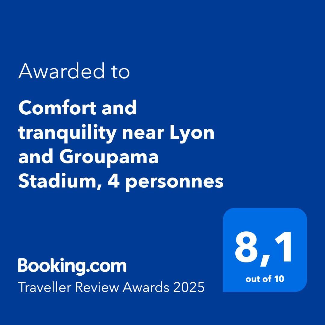 Comfort And Tranquility Near Lyon And Groupama Stadium, 4 Personnes 梅济约 外观 照片